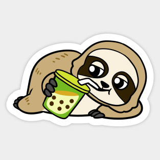 Boba Sloth Sticker